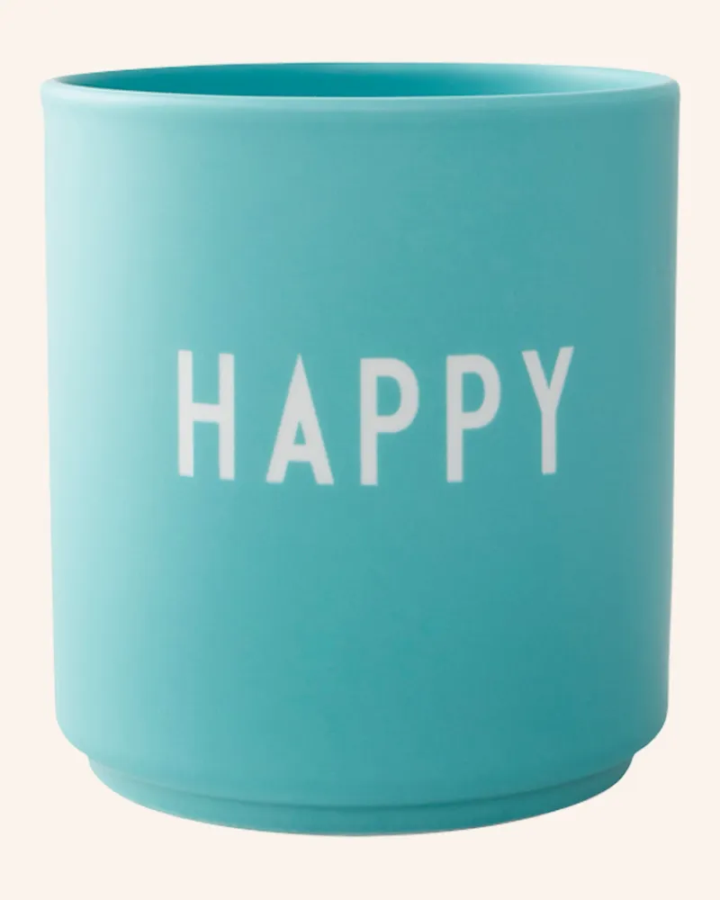 DESIGN LETTERS Becher blau Türkis