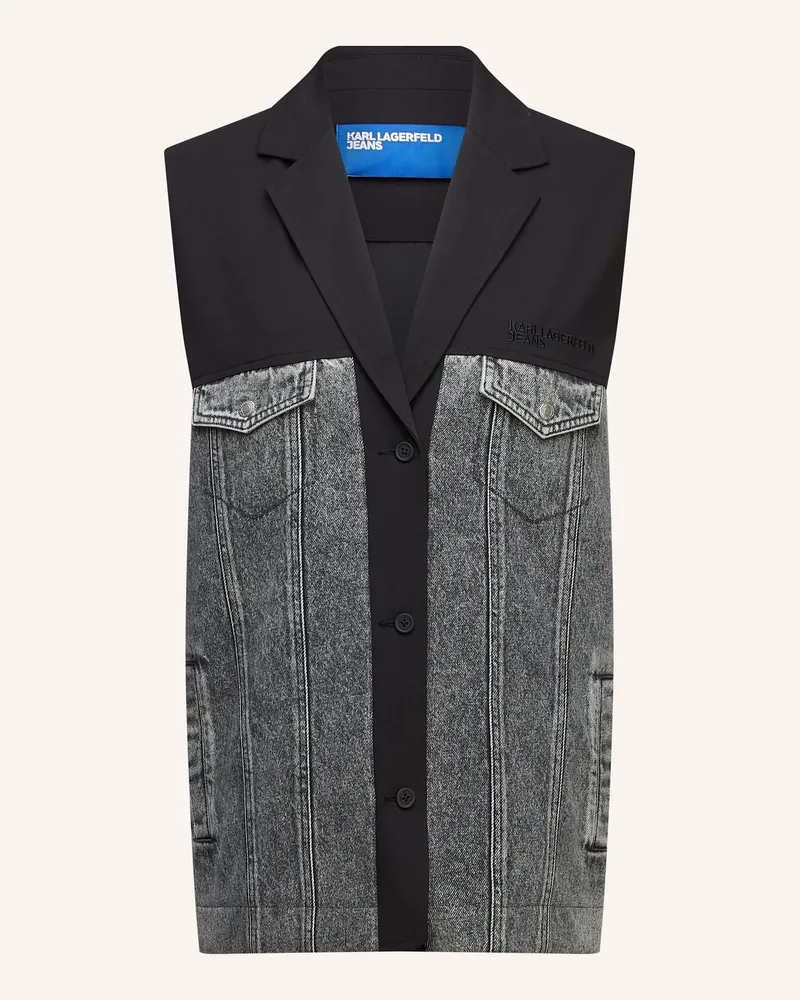Karl Lagerfeld Jacke schwarz Grau