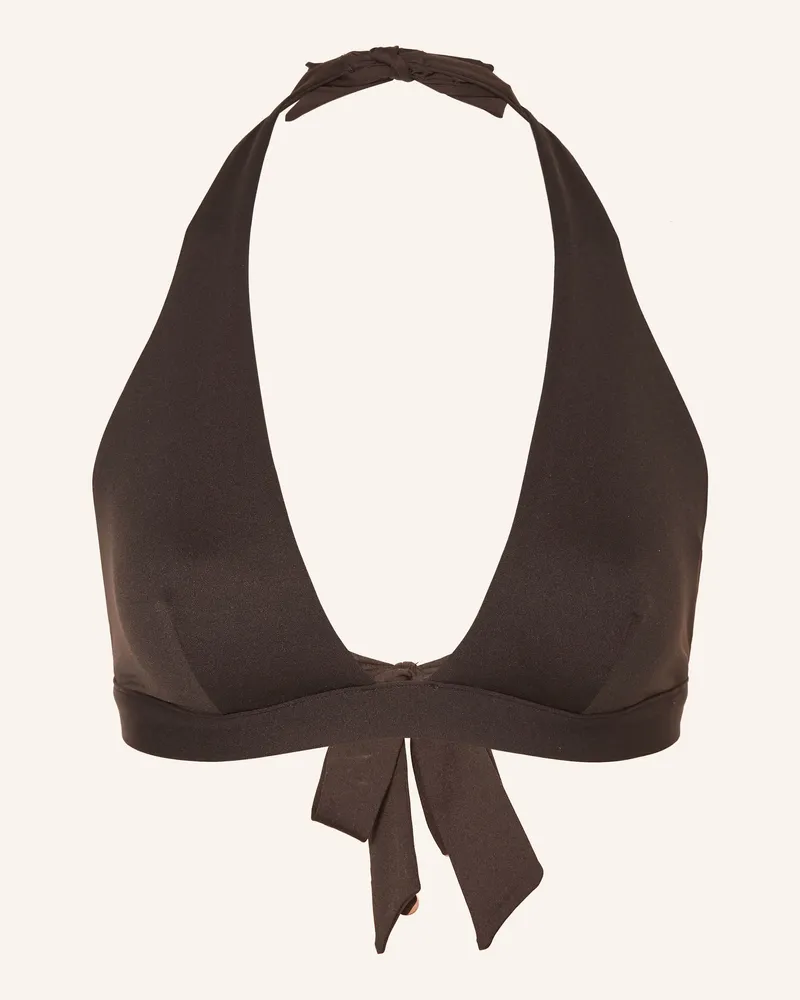Max Mara Neckholder-Bikini-Top ARIELLA Dunkelbraun