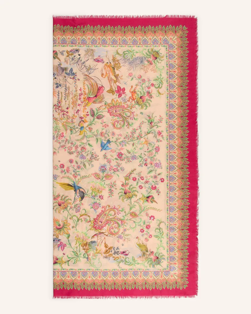 Etro Tuch Mit Cashmere Und Seide pink Rot