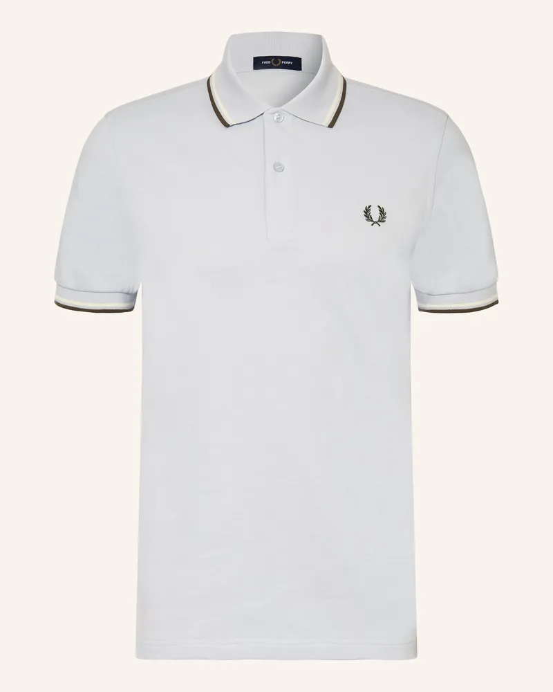 Fred Perry Piqué-Poloshirt blau Blaugrau