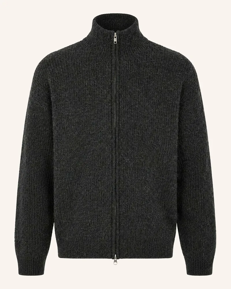 KIEFERMANN Kiefermann Rippstrickjacke Aus Voluminösem Wollgarn Alarik grau Dunkelgrau