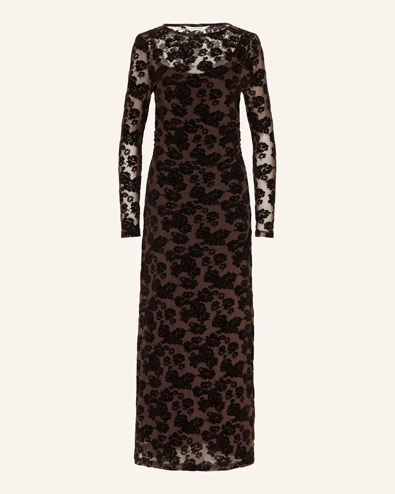 MOSS COPENHAGEN Mesh-Kleid Mschisa Illenora schwarz Grau