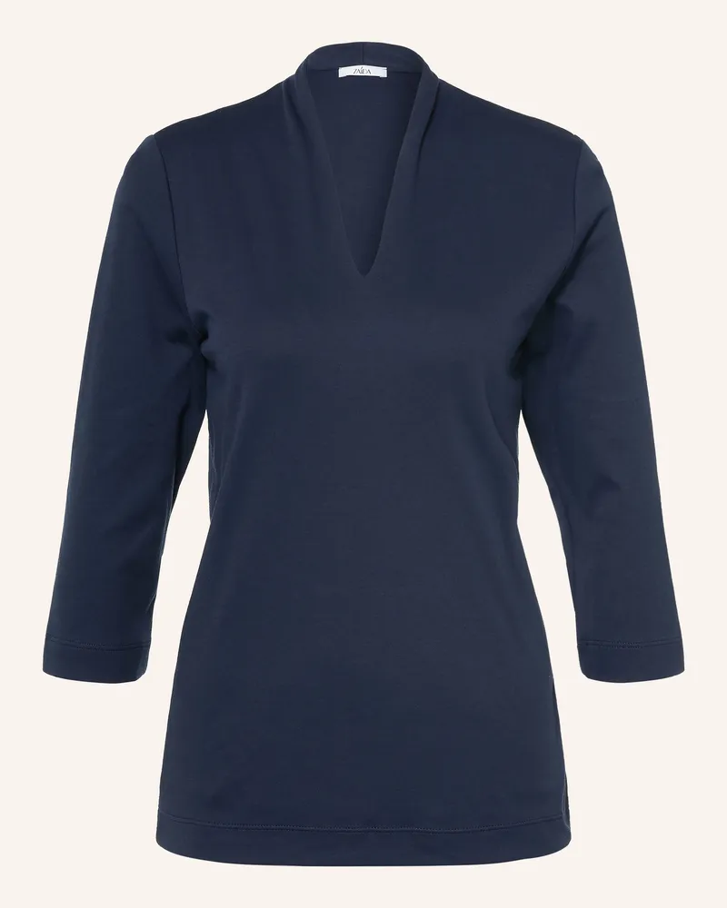 ZAíDA Shirt Mit Kelchkragen blau Dunkelblau