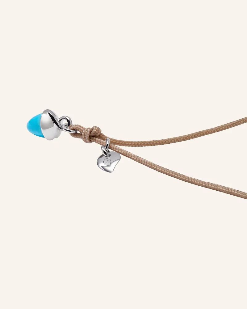 TAMARA COMOLLI Armband BRACELET 'MYMIKADO' WITH TURQUOISE aus 18 Karat Weißgold mit Türkis Weissgold