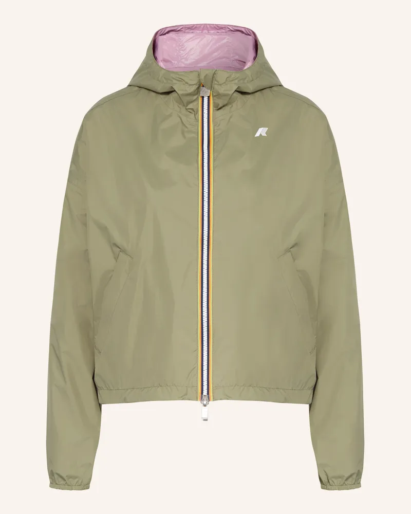 K-Way Jacke Laurette Zum Wenden gruen Oliv