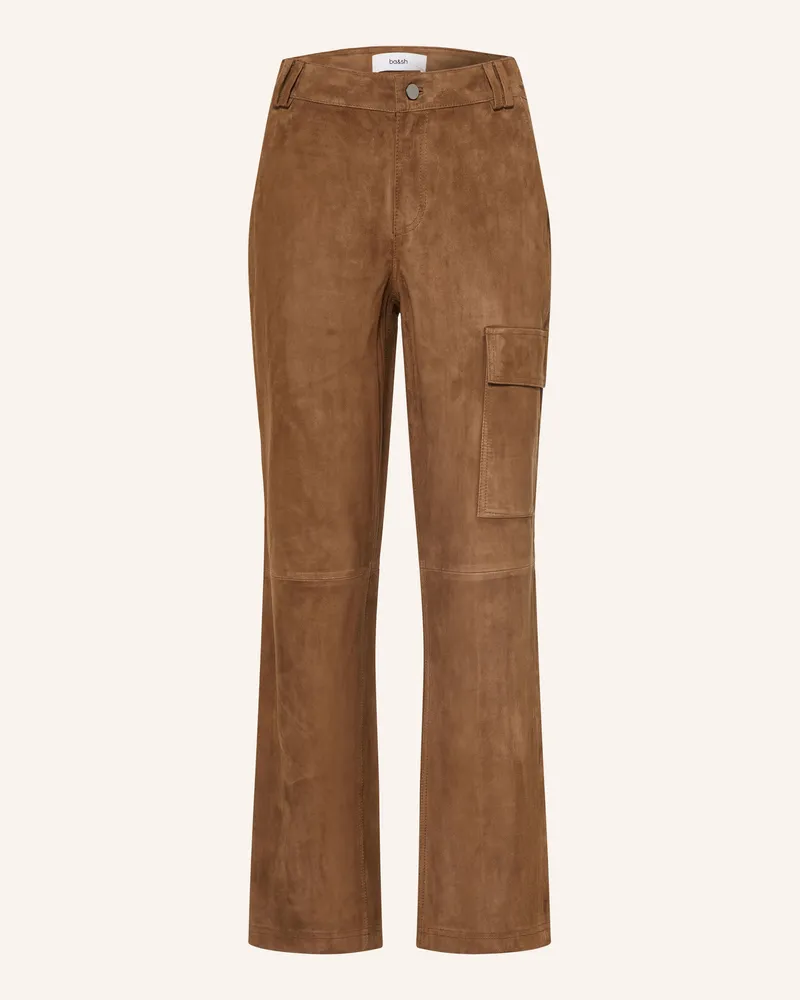 ba&sh Cargohose Sita Aus Leder braun Braun