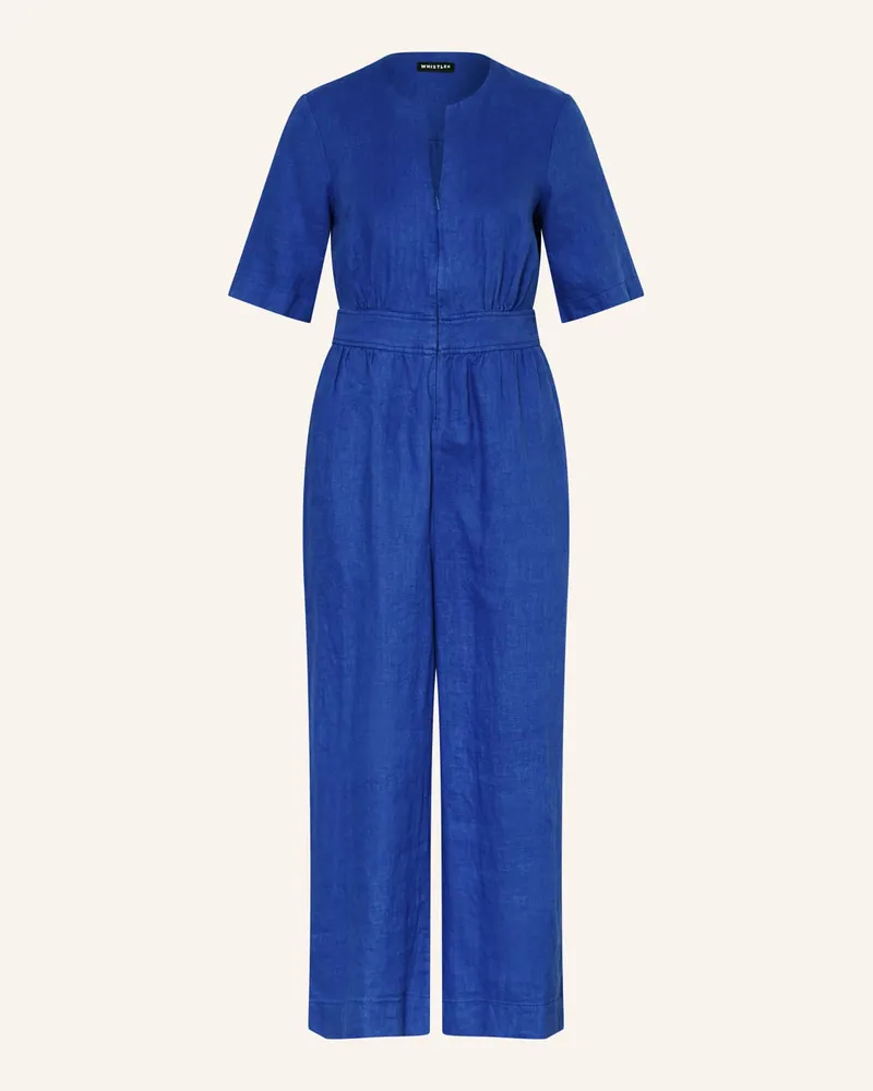 Whistles Leinen-Jumpsuit COSIMA Blau