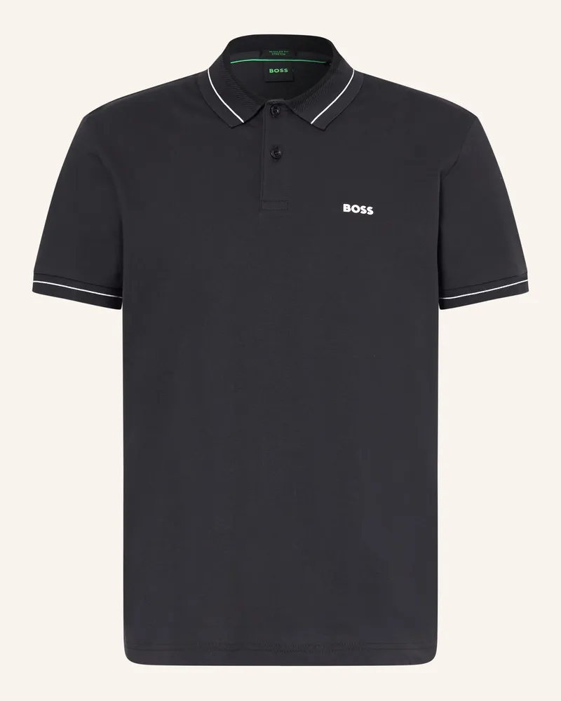 HUGO BOSS Piqué-Poloshirt Member Regular Fit blau Dunkelblau