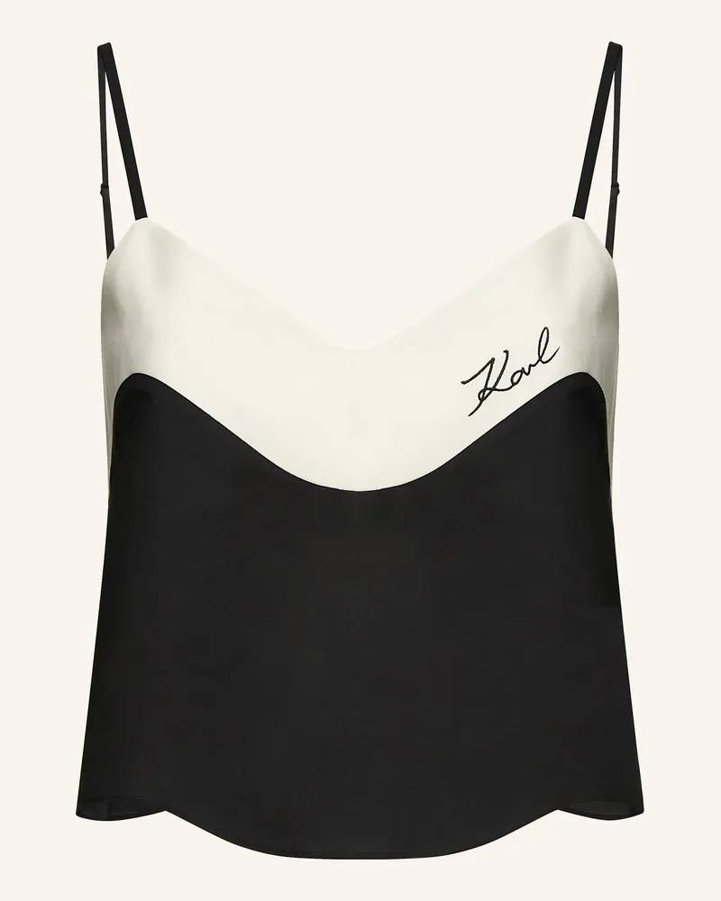 Karl Lagerfeld Top schwarz Schwarz