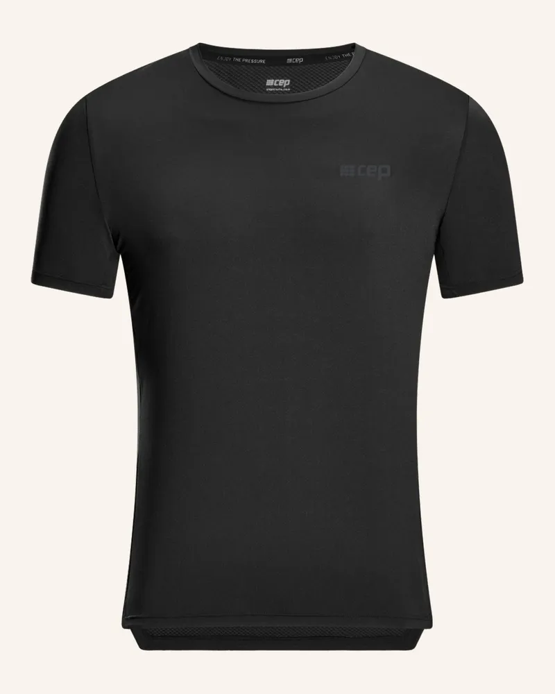 CEP Laufshirt The Run Short Sleeve schwarz Schwarz