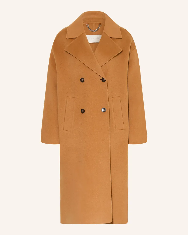 Milano Italy Wollmantel braun Camel