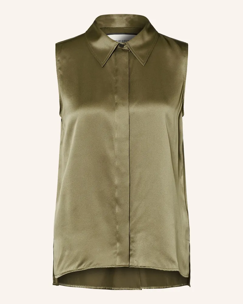 Reiss Blusentop Amelia Aus Seide gruen Khaki