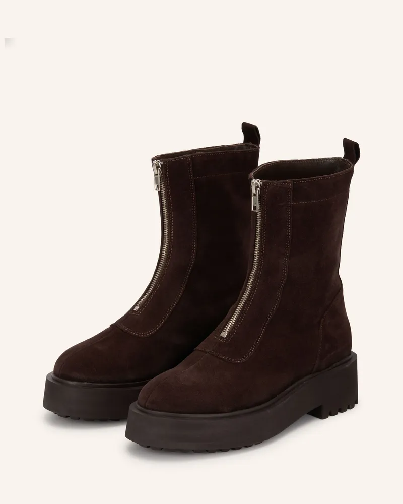 Mrs & HUGS Boots braun Dunkelbraun