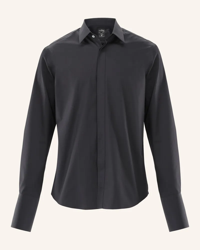 van Laack Hemd Slim Fit schwarz Schwarz