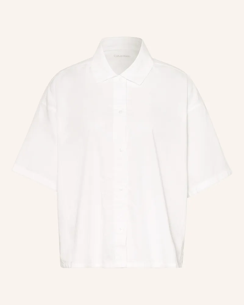 Calvin Klein Schlafshirt COTTON POPLIN Weiss
