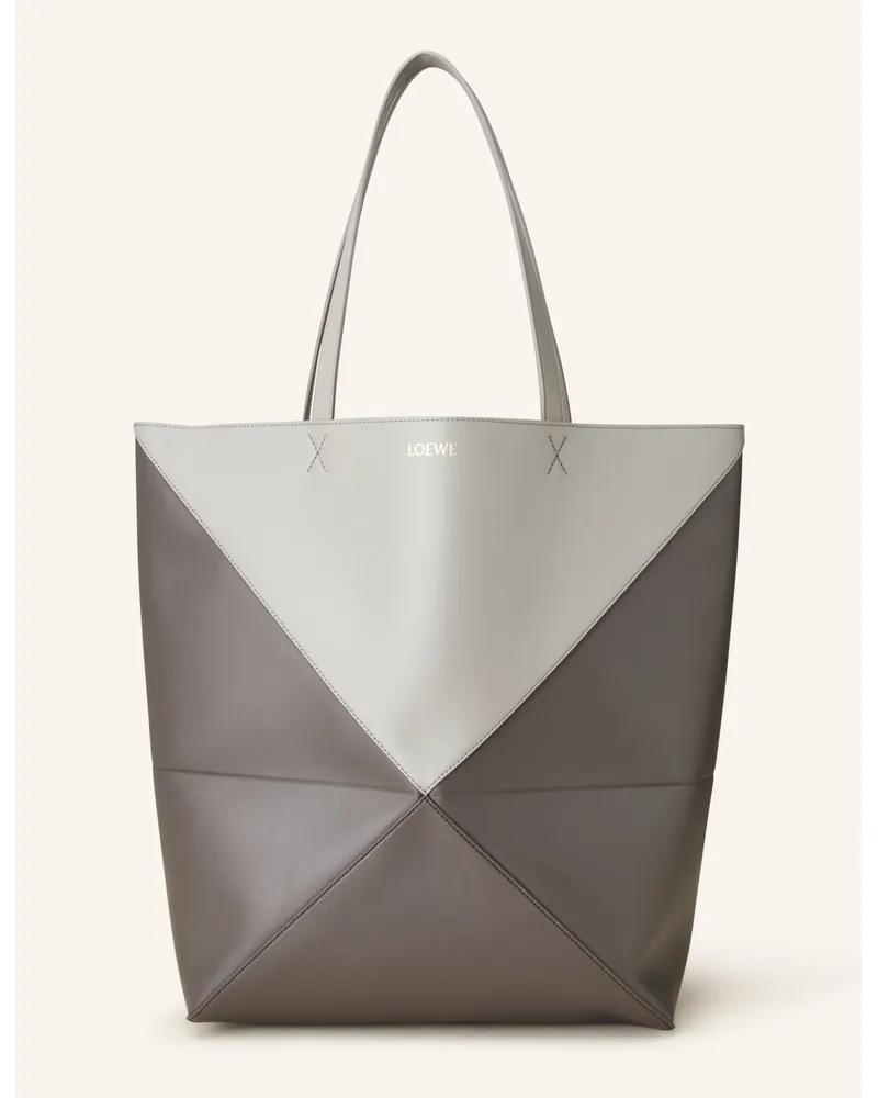 Loewe Shopper PUZZLE FOLD TOTE LARGE Grau