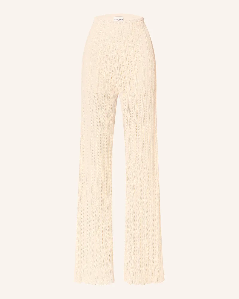 Claudie Pierlot Strickhose Ecru