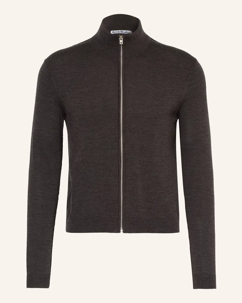Acne Studios Strickjacke Dunkelgrau