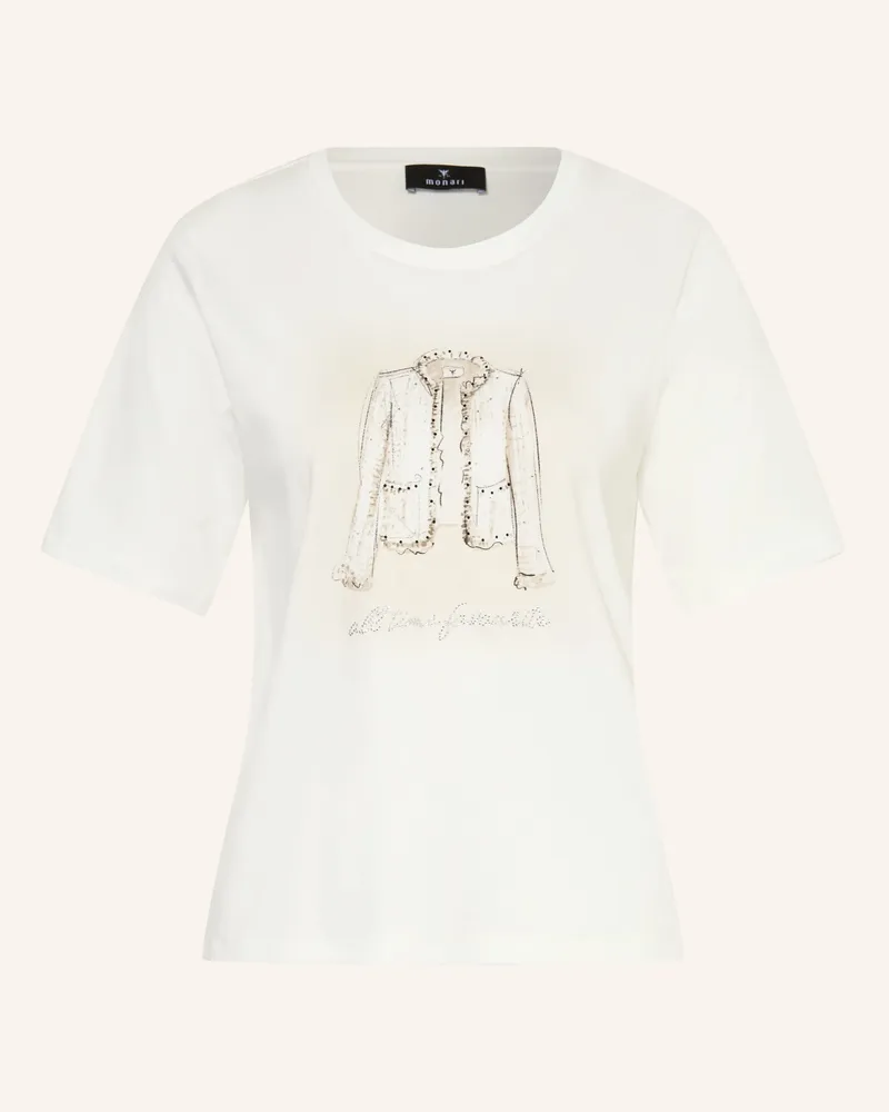 monari T-Shirt Mit Schmucksteinen weiss Weiss