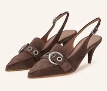 Slingpumps Sia braun