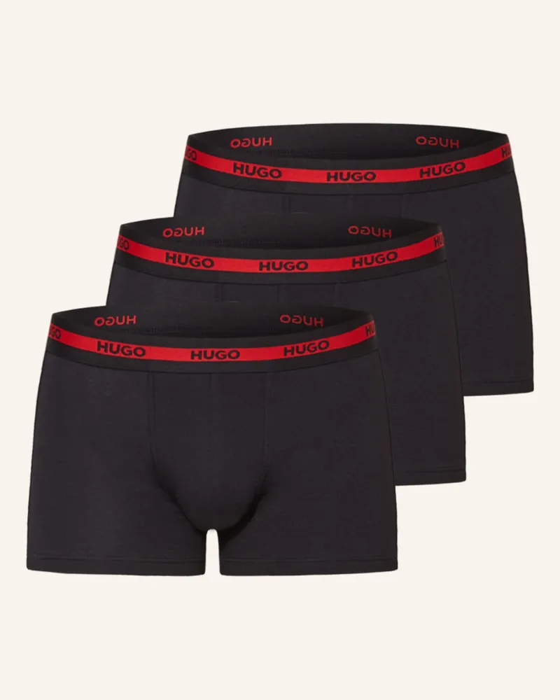 HUGO BOSS 3er-Pack Boxershorts TRIPLET PLANET Schwarz