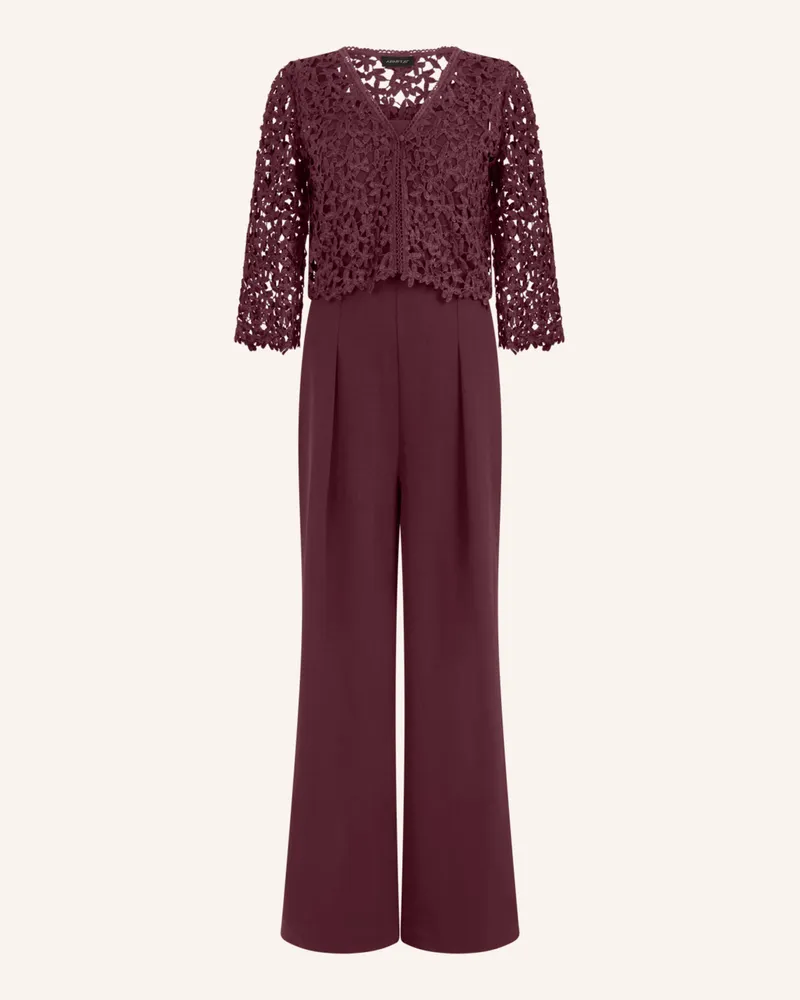 Apart Overall mit Spitzenjäckchen Rot