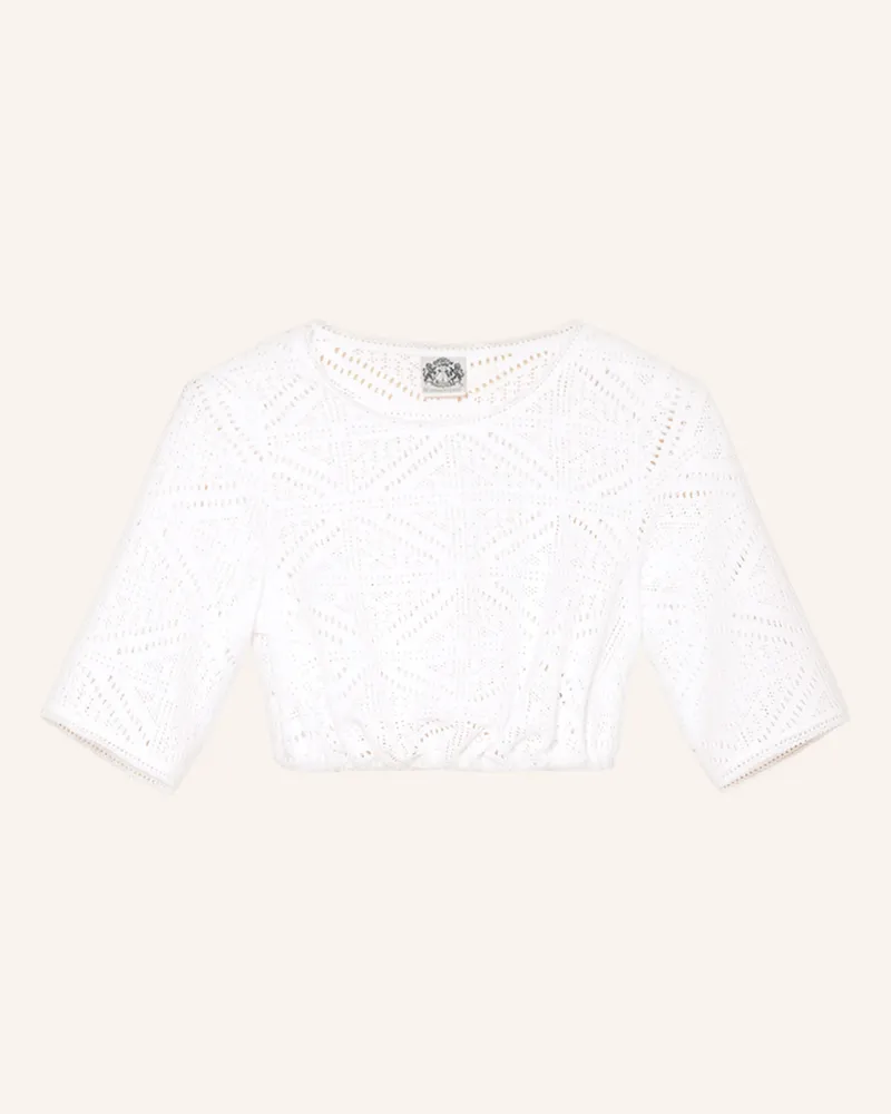 Hammerschmid Dirndlbluse Bettina Aus Spitze weiss Weiss