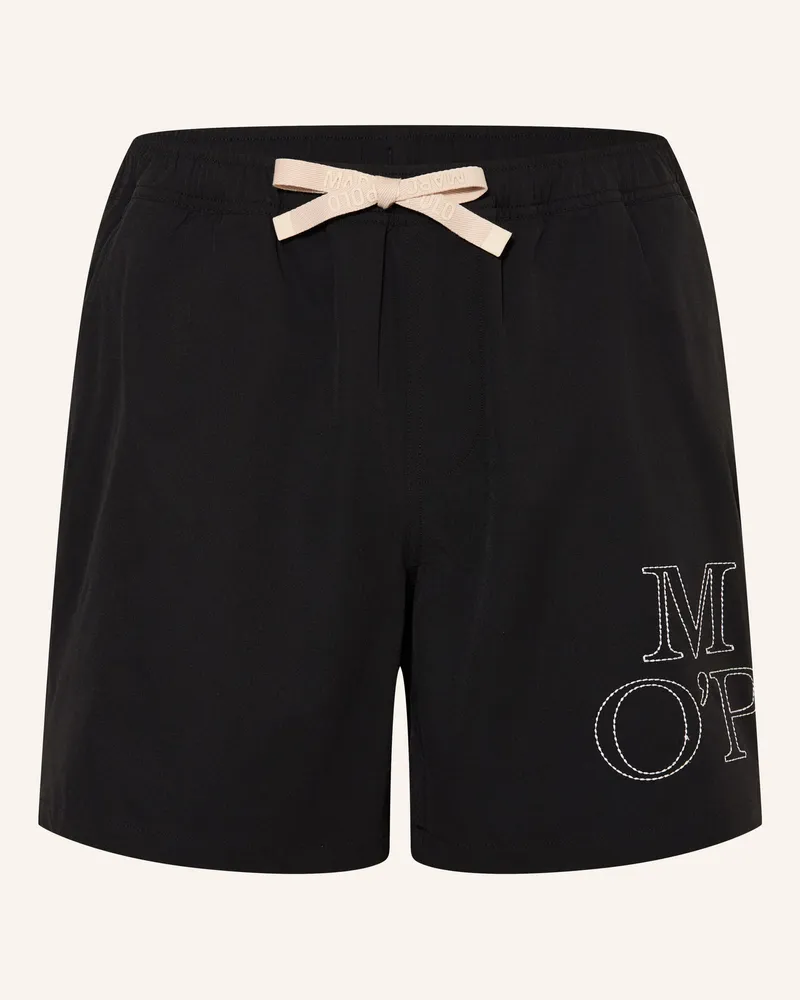 Marc O'Polo Badeshorts schwarz Schwarz