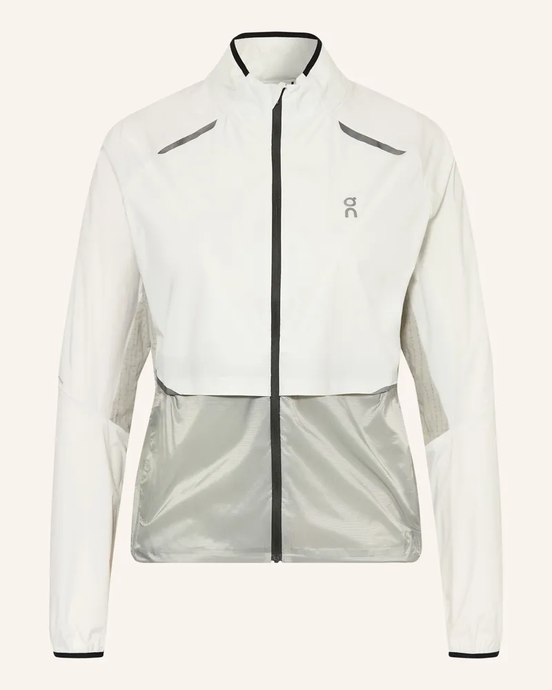 ON Laufjacke Weather grau Creme