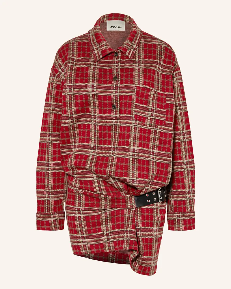 Isabel Marant Kleid BLANDIA Dunkelrot