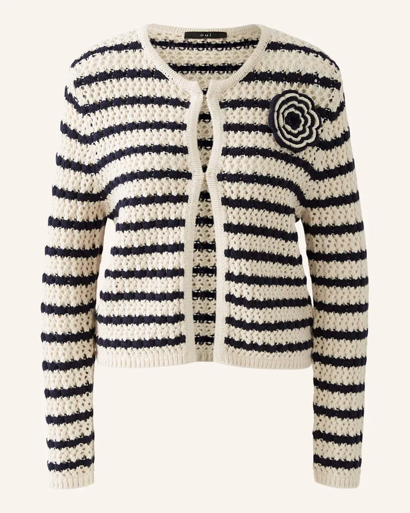 Oui  Strickjacke Weiss