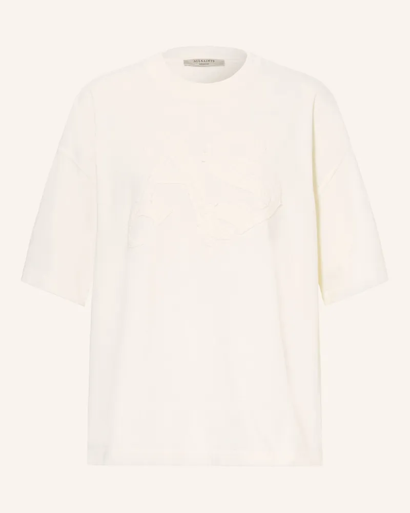AllSaints T-Shirt Insignia Etta weiss Creme