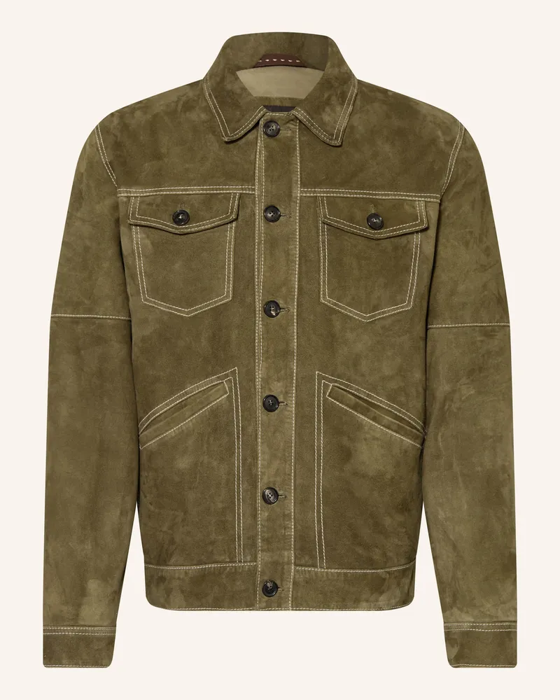 windsor. Lederjacke Khaki