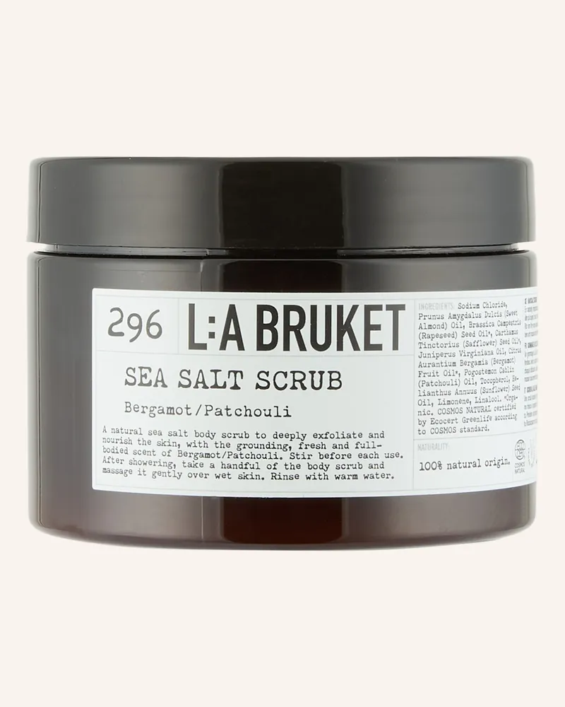 L:A Bruket Körperpeeling 296 Bergamotte/ Patchouli Volumen: 420 ml Schwarz