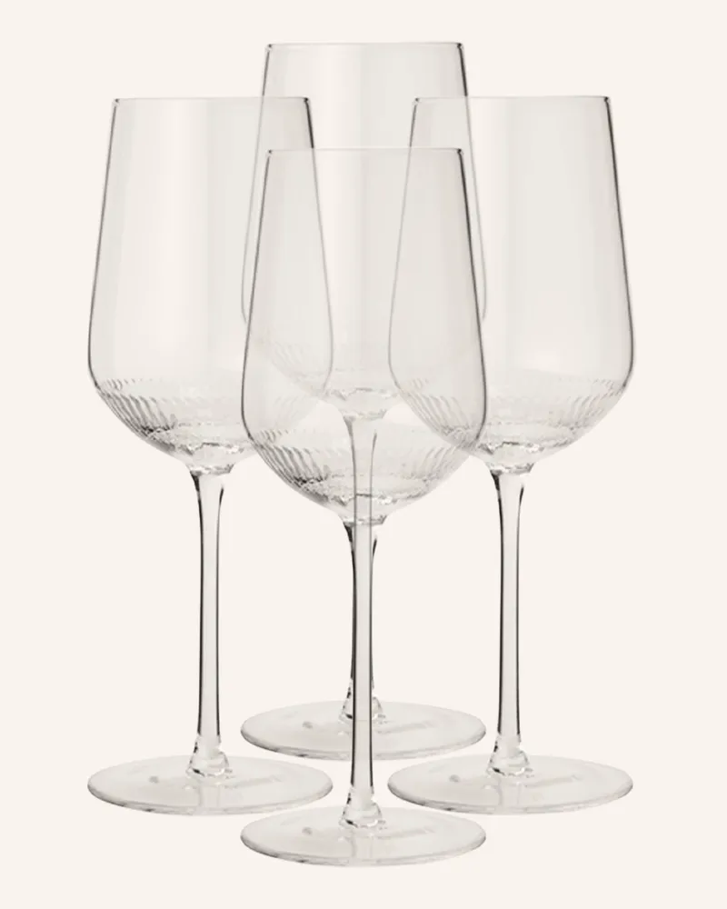 Marc O'Polo 4er-Set Weingläser Moments transparent Weiss