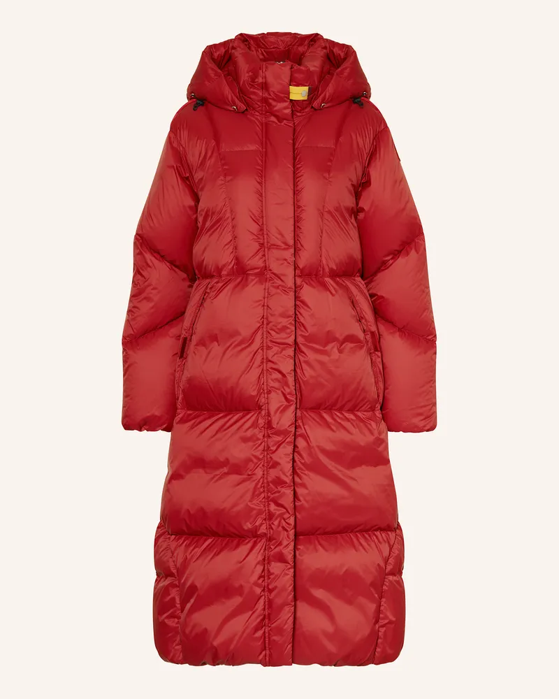Parajumpers Daunenmantel LIU mit abnehmbarer Kapuze Rot