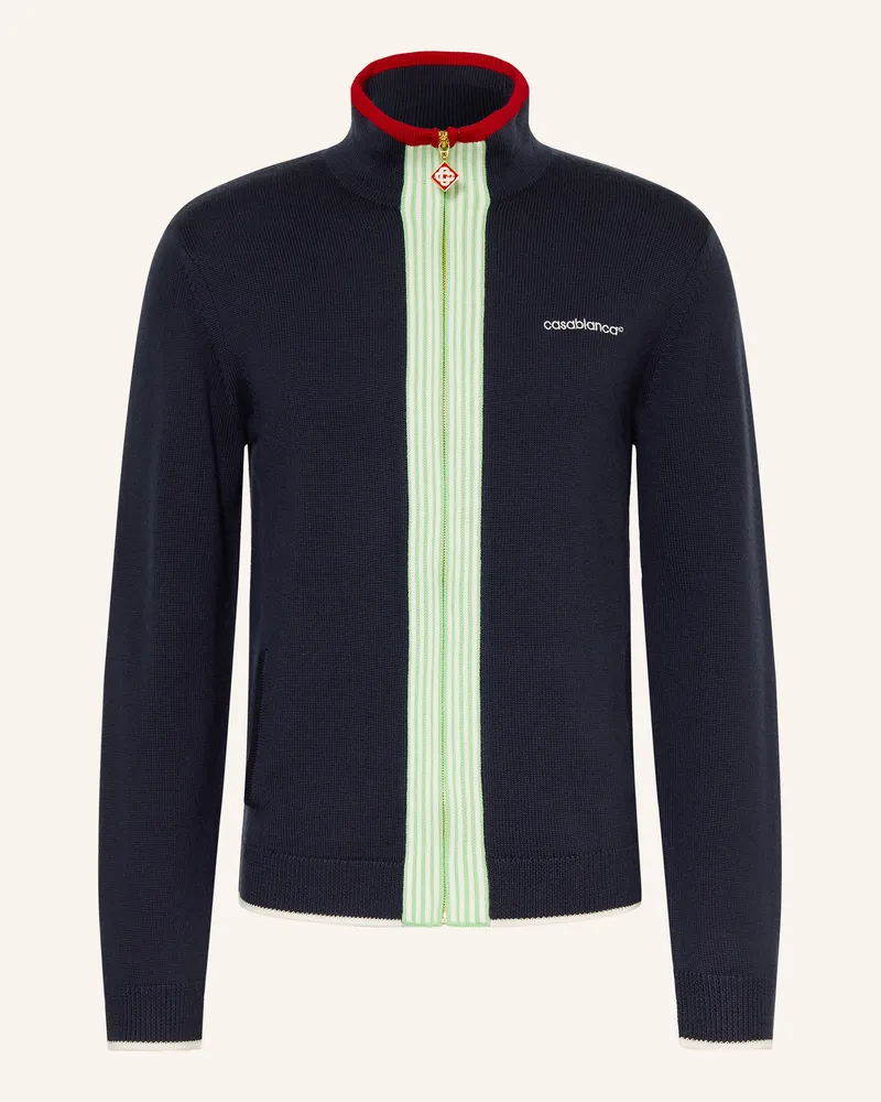 Casablanca Paris Strickjacke Aus Merinowolle blau Dunkelblau