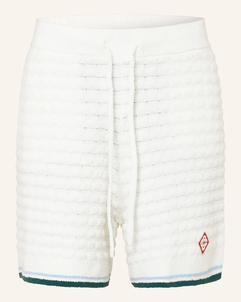 Casablanca Paris Frotteeshorts weiss Creme