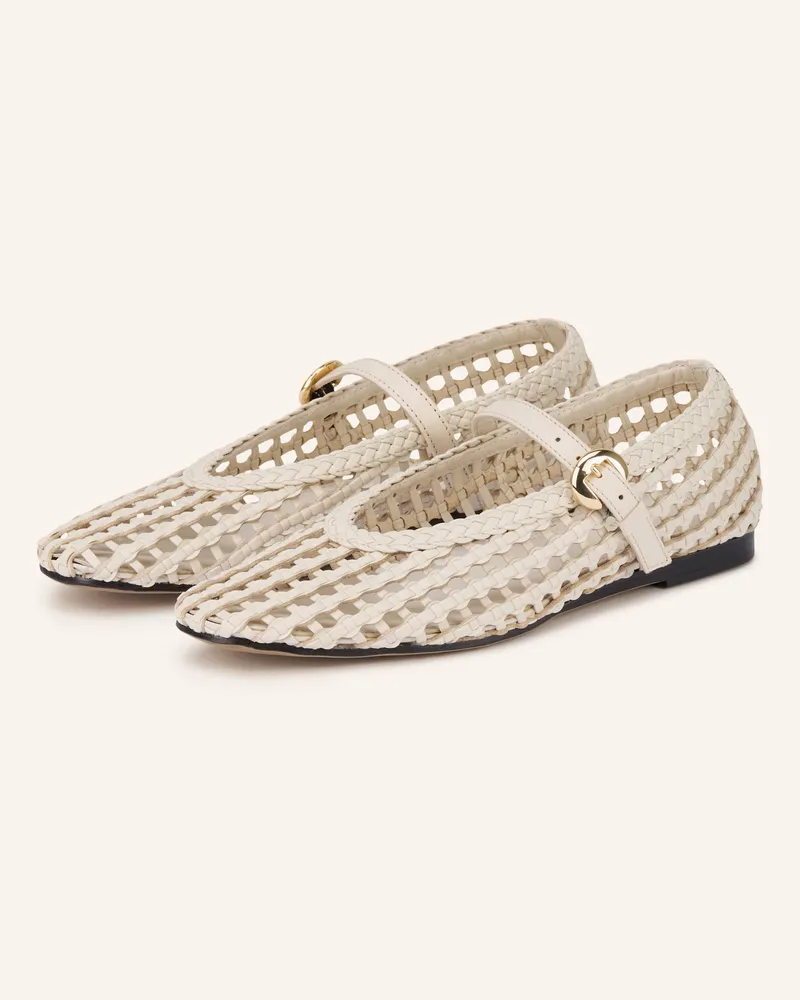 Tommy Hilfiger Mary-Jane-Ballerinas weiss Creme