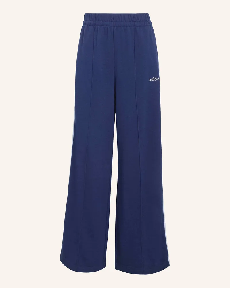 adidas SEASONAL ESSENTIALS COLOURPOP HOSE MIT AUFGESTICKTER GRAFIK Blau