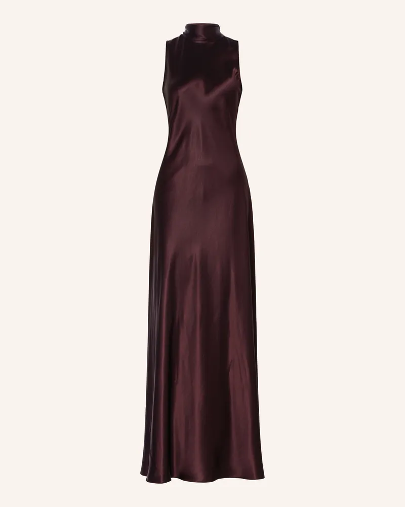 Reiss Schluppenkleid FAE aus Satin Dunkelrot