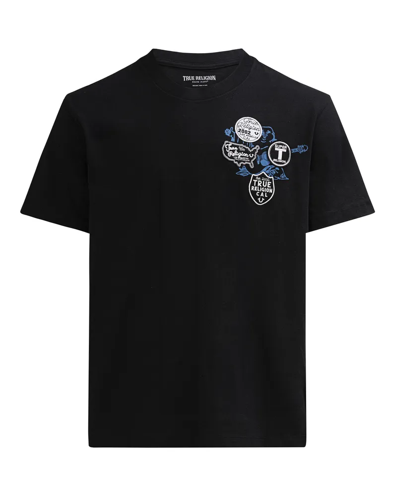 True Religion T-Shirt UNIVERSITY Schwarz