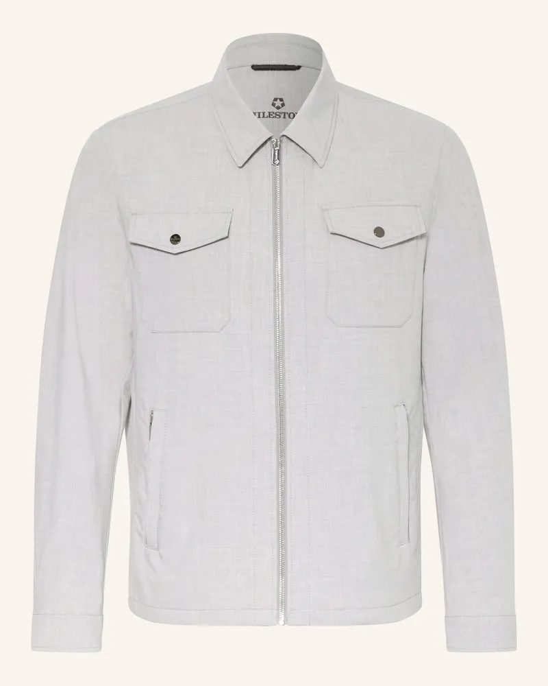 Milestone Overshirt MSTRENTON Hellgrau