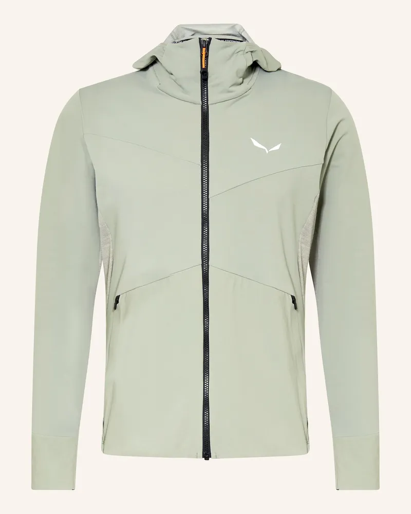 Salewa Midlayer-Jacke PUEZ ALPINE MERINO DURASTRETCH Hellgrün