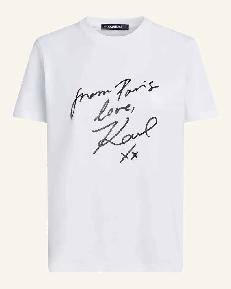 Karl Lagerfeld T-Shirt weiss Weiss
