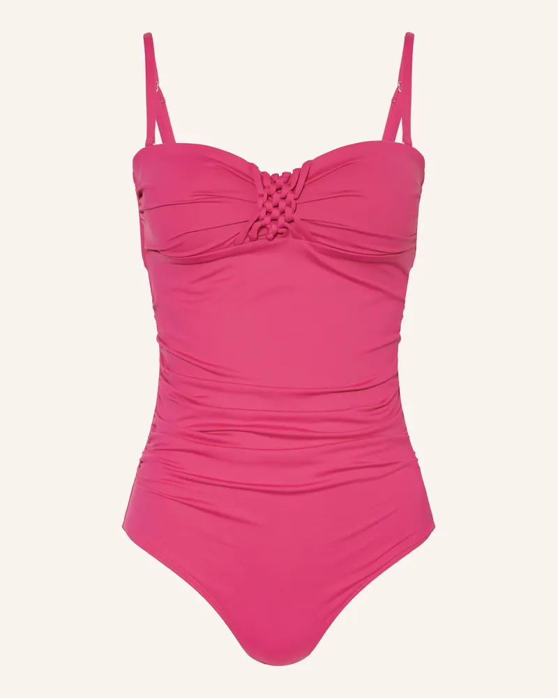Cyell Bandeau-Badeanzug FRAMBOISE Pink
