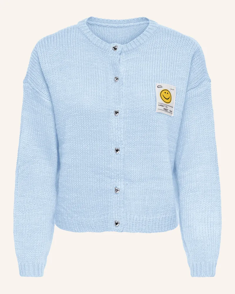 only Strickjacke blau Hellblau