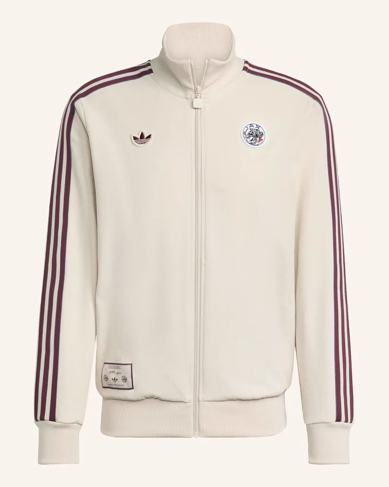 adidas AJAX AMSTERDAM TERRACE ICONS TRAININGSJACKE Beige