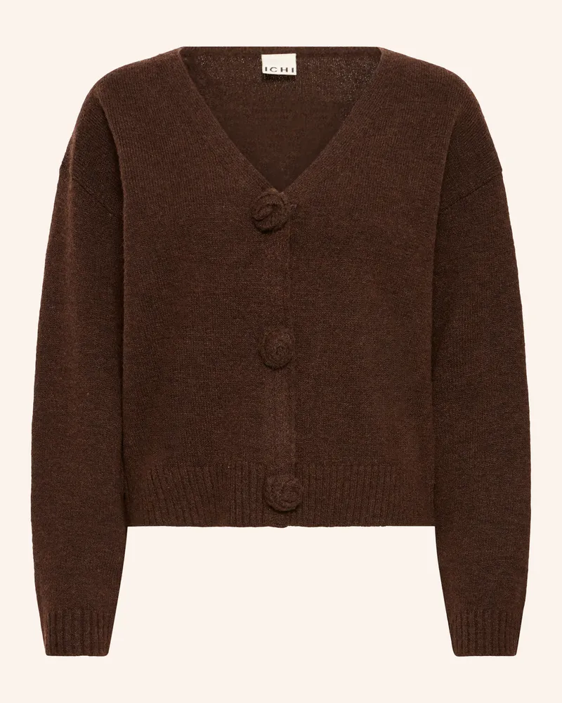 ICHI Strickjacke Ihpovoke braun Dunkelbraun